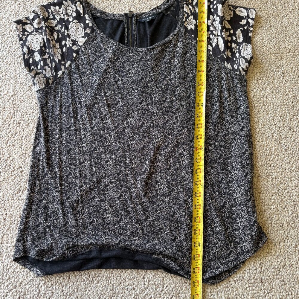 Lucky Brand Women's Top | M Boho Floral Block Peasant Festival Coquette - Picture 7 of 9